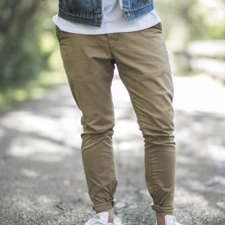 Vernalawson Men's Straight Fit Chino Pants — Cotton Twill